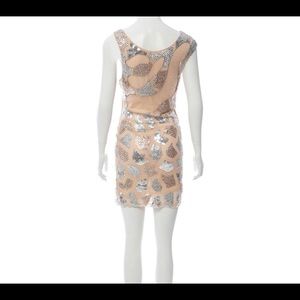 ALICE + OLIVIA Embellished Silk Mini Dress Size 8